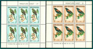 New Zealand 1962 Health, Birds, 2x MS, mint  #B63a-B64a,SGMS813b