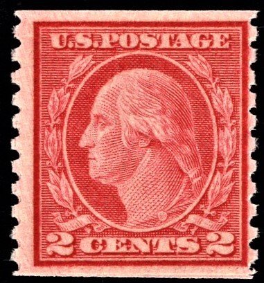 US 492 MNH VF 2 Cent Washington Carmine