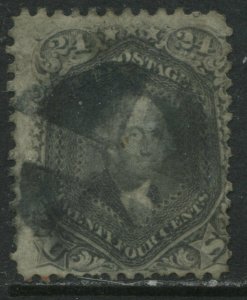 United States 1862 24 cents gray used 