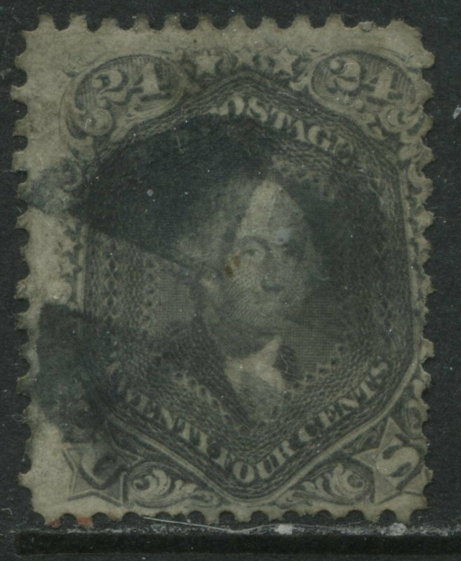 United States 1862 24 cents gray used