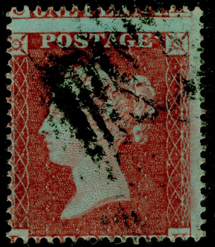 SG17, 1d red-brown, SC16 DIE I, USED. Cat £30.