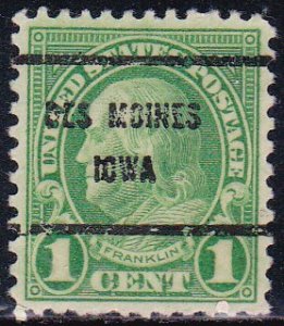 Precancel - Des Moines, IA PSS 632-61 - Bureau Issue