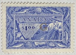 CANADA 1950 #O27 Overprint 'G' in Black Official Stamp - MH