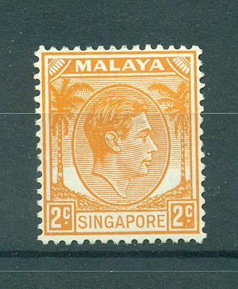 Malaya - Singapore sc# 2 mh cat value $.25