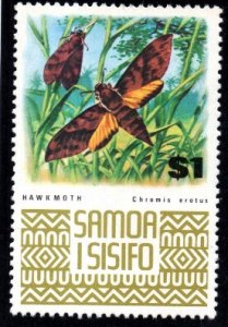 Samoa - 1972 $1 Moth MNH** SG 399