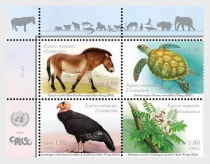 UN / VN - Postfris/MNH - Complete set Endangered Animals 2023