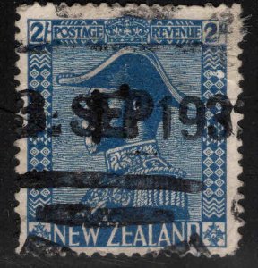 New Zealand Scott 182 Used  1927 KGV in Admirals uniform stamp, CV $35 Useful