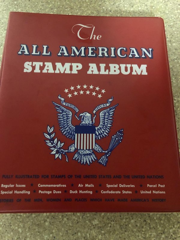 The All American Stamp Album Mint Stamps Very Nice Starts At 1933 Almost Full