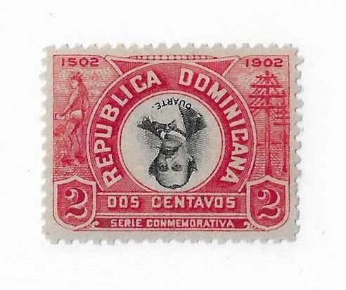 Dominican Republic Sc #145a  2c with inverted center OG VF