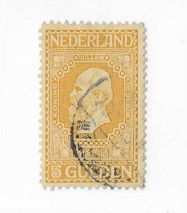 Netherland Sc #100 5g yellow used VF