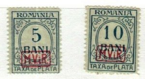 Romania Scott 3NJ1-2 Mint NH (normal gum skips) [TG906]