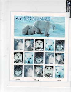 Arctic Animals 33c US Postage Sheet #3292 VF MNH