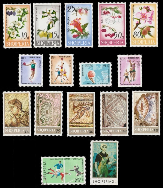 Albania Scott 609 / 1319 (1962-70) CTO/Mint H F-VF, CV $26.80 Q
