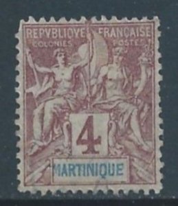 Martinique #35 MH 4c Navigation & Commerce