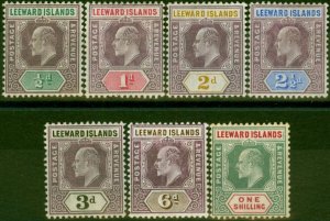 Leeward Islands 1905-08 Set of 7 SG29-35 Fine MM