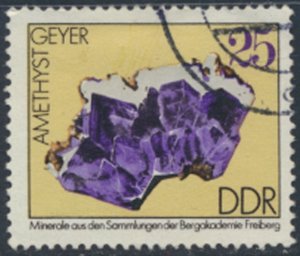 German Democratic Republic  SC# 1607  Minerals   Used     see details & scans