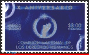 2209 MEXICO 2000 HUMAN RIGHTS COMMISSION, MI# 2870, MNH