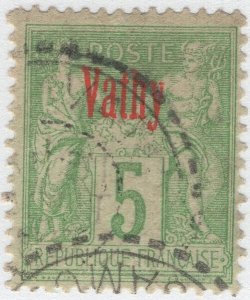 French Offices Vathy 1894-1900 used Sc 2a 5c Peace and Commerce Type II