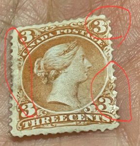 Canada 1868 Large Queen Issue, MNH, F, Condition as Seen