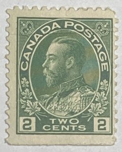 CANADA 1911-1925 #107 King George V 'Admiral' Issue - MH (CV 25$ +)