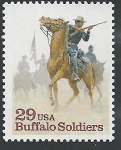 US Cat #2818, Buffalo Soldiers, MNH*-