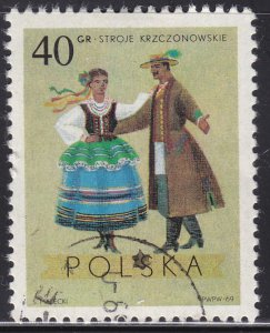 Poland 1685 Costumes From Krczonow, Lubin 40Gr 1969