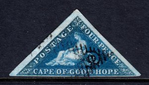 Cape of Good Hope - Scott #4 - Used - Pencil/rev. - SCV $85