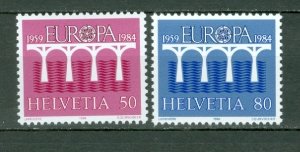 SWITZERLAND 1984EUROPA #747-748 SET MNH...$3.00