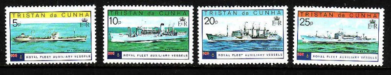 Tristan Da Cunha-Sc#247-50- idAA-unused NH set-Ships-Auxiliary Vessels-1978-