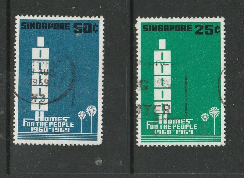 Singapore 1969 Homes for the people Used SG 119/20