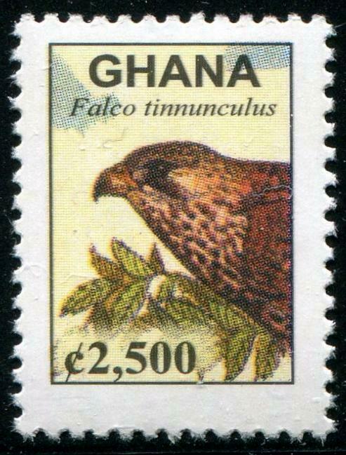 HERRICKSTAMP GHANA Sc.# 2528A Kestrel Falcon C2500 Bird