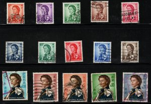 Hong Kong Scott 203-217 Used Complete set