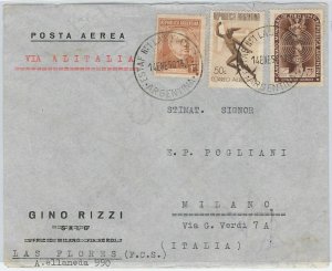 57968 - ARGENTINA - POSTAL HISTORY: AIRMAIL COVER to ITALY - MYTHOLOGY Mercury