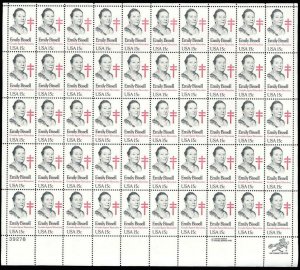 Emily Bissell Full 15 cent Sheet of 50 Stamps Scott 1823