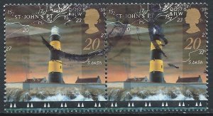 Great Britain 1998 - 20p Lighthouses - SG2034 used pair