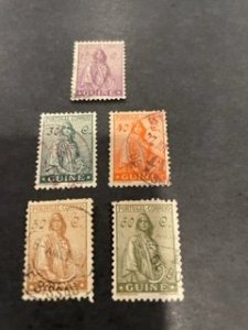 Portuguese Guinea sc 216,219,220,222,223 uhr