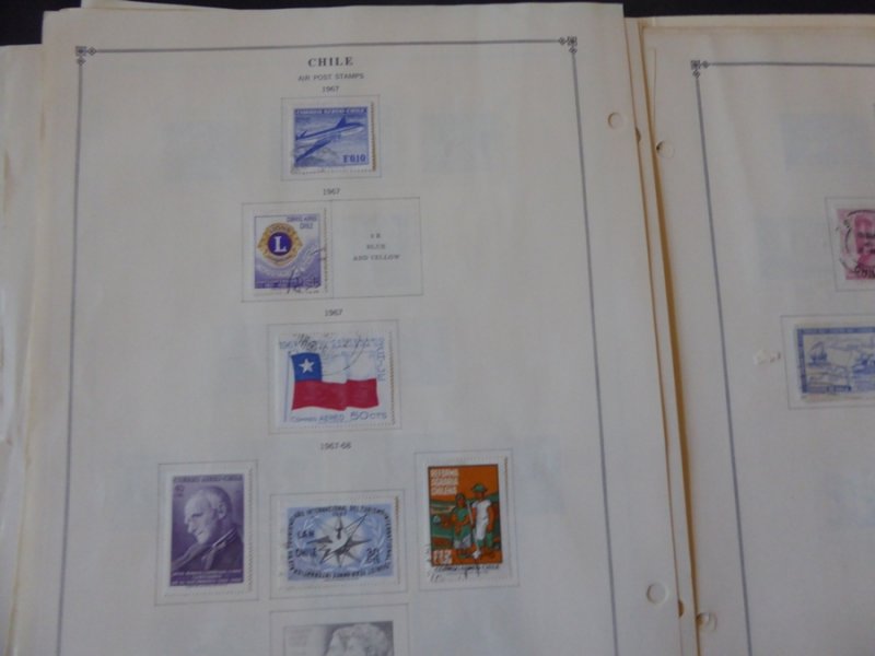 Chile 1949-1980 Mint/Used Stamp Collection on Album Pages