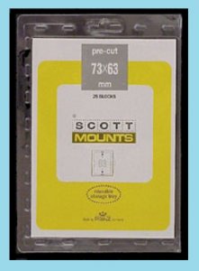 Scott Mounts Clear 73/63, (1 pak 25ea.)(00913C)*