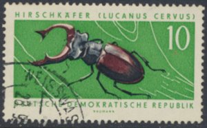 German Democratic Republic  SC# 663  CTO Beetle   see details & scans