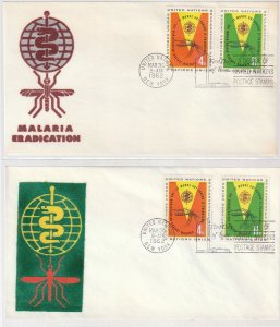 United Nations 1962 Malaria Eradication FDC w/ Velvatone Cachet