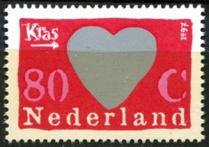 Netherlands Sc#955a MNH, 80c multi, Scratch Stamps (1997)