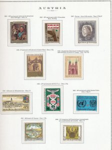 Austria 1985/88 Religion Sport MNH (100+) KRA615