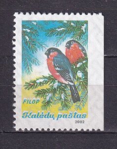 Lithuania Litauen 2002 Christmas Post FILOP Stamp Mint