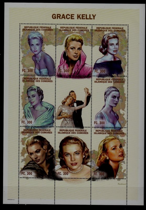 Comoro 838 MNH m/s Grace Kelly SCV16