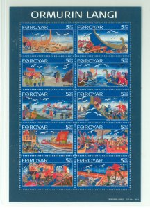 Faroe Islands #472 Mint (NH) Souvenir Sheet