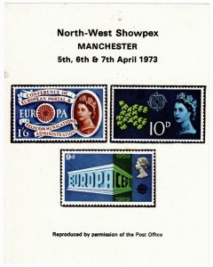 (I.B) Cinderella Collection : Stamp Exhibition Sheet (Manchester Showpex 1973) 