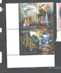 URUGUAY 2001 RING OF THE NIBELUNG R. WAGNER,MNH, $27.00