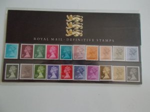 1984 Machin Low Value Definitive 1/2p to 75p Presentation Pack no 5 Cat £25 U/M