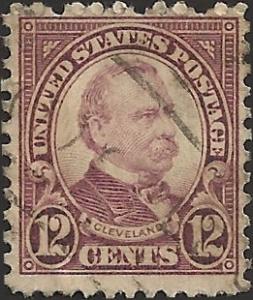 # 693 USED BROWN VIOLET GROVER CLEVELAND