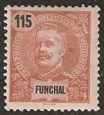 Funchal 28,  mint hinge remnant .1898. (f7)